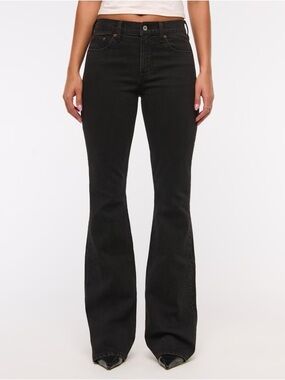 Abercrombie & Fitch Black The Bootcut Mid Rise 28 (NWT)